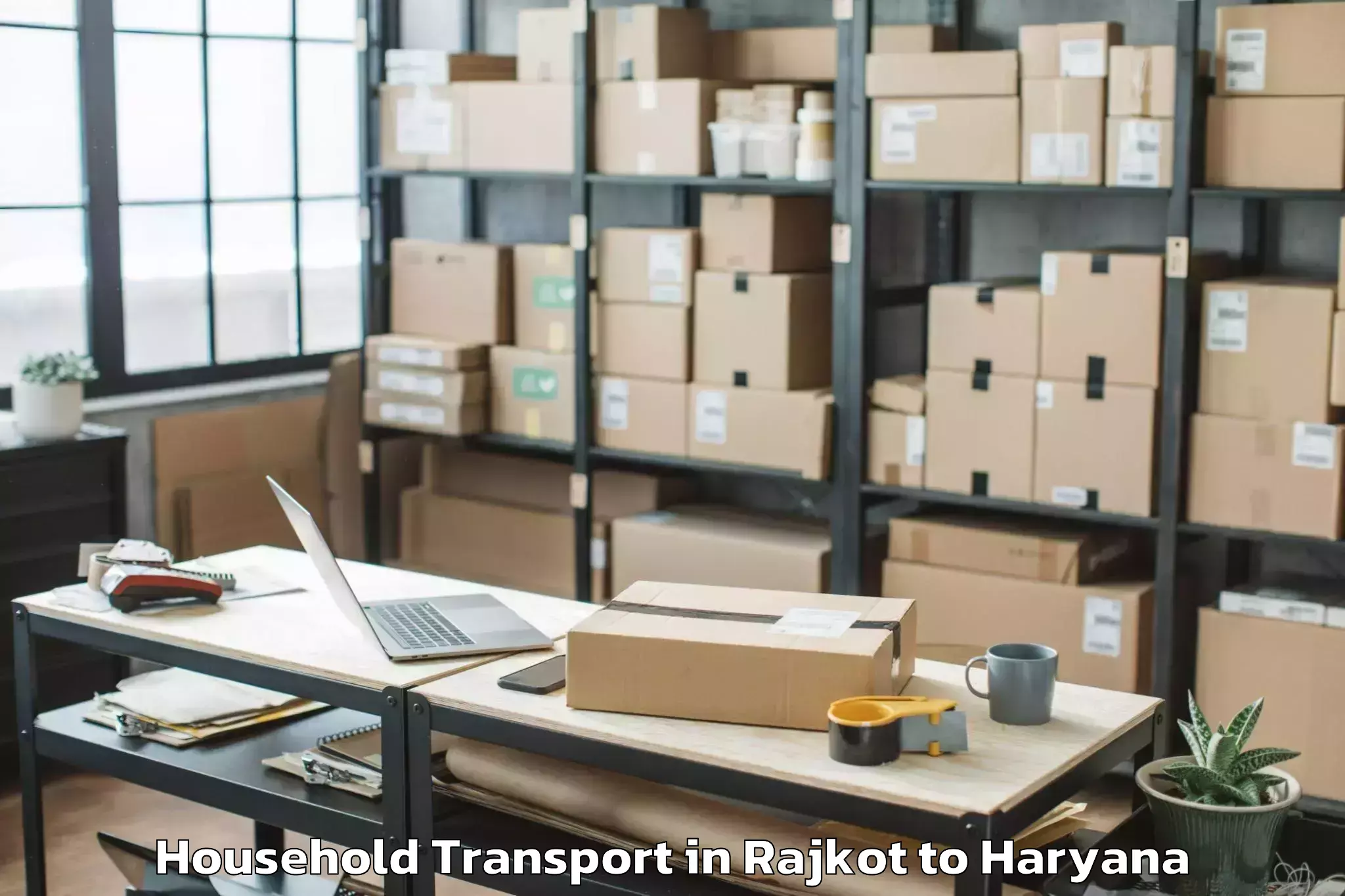 Book Your Rajkot to Sahara Mall Household Transport Today